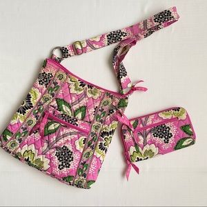 Pink Vera Bradley Crossbody & Wallet